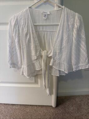 Little White  cover-up for sleeveless strapless shirts, or dresses